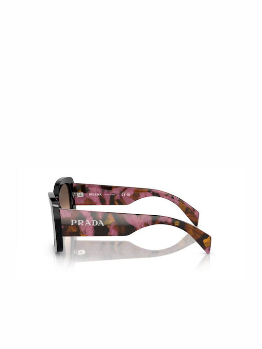 Prada Sonnenbrillen mit Schwarz Rahmen und Braun Linse PRA08SS 12O50C