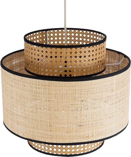 GloboStar Bravado Brown Boho Grid Pendant Ceiling Light with E27 Socket 40x35x35cm