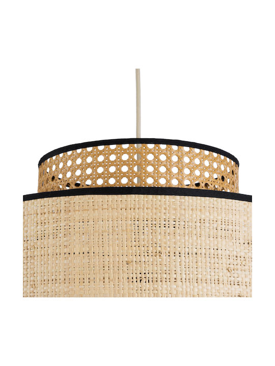 GloboStar Bravado Deckenleuchte Braune Boho Raster mit Lampenbirnensockel E27 40x35x35cm