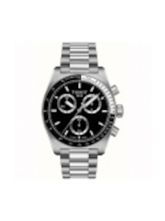 Tissot Watch Chronograph Battery with Silver Metal Bracelet