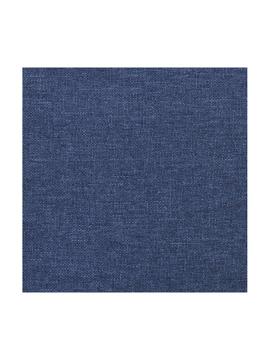 Doppelsitzer Sofa Bett Blau mit Dekokissen 220x84,5x69cm