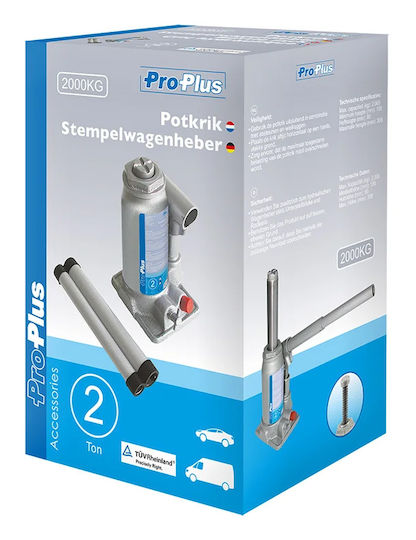 ProPlus Υδραυλικός Γρύλος Μπουκάλας με Δυνατότητα Ανύψωσης έως 30.8εκ. και Φορτίο Βάρους έως 2.353 Τόνους