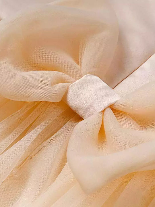 Children's Dress Tulle Beige