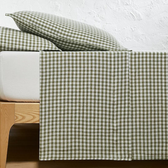 La Redoute Interieurs Bettlaken Semi-Doppel 180x290cm. Prewashed linen