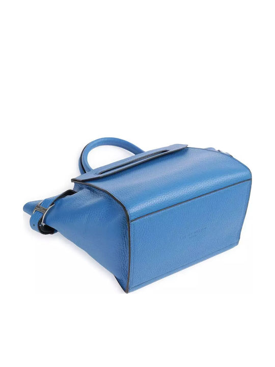 Leder Damentasche Handtasche Blau