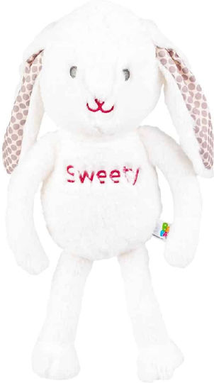 Bali Bazoo Iepuraș de pluș Cuddle Bunny White 38 cm.