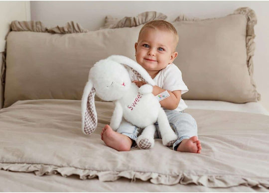 Bali Bazoo Iepuraș de pluș Cuddle Bunny White 38 cm.