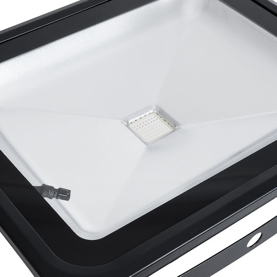 GloboStar Στεγανός Προβολέας LED 50W RGB με Τηλεχειριστήριο IP65