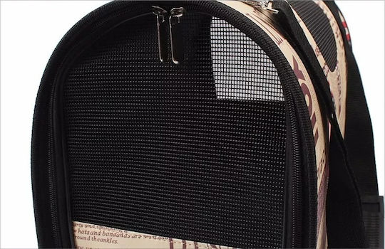 Dog/Cat Carrying White Shoulder Bag for 7kg Pets L23xW46xH30cm