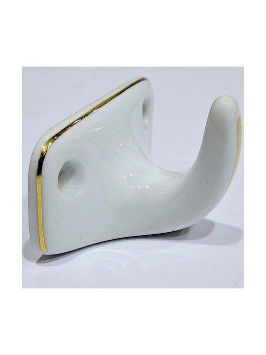 Agățătoare De Perete Din Polirosină Albă 6x3.8x3cm