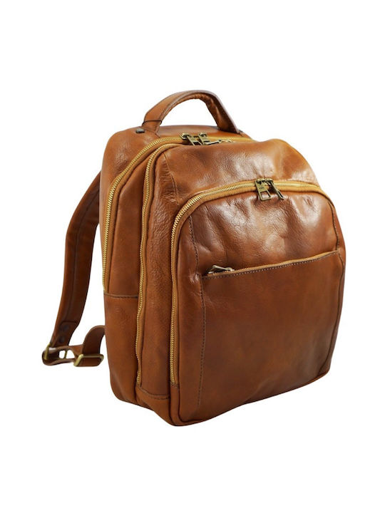 Mybag Leather Backpack Tabac Brown