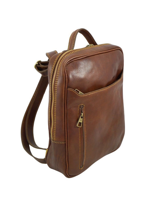 Mybag Leder Rucksack Tabac Braun