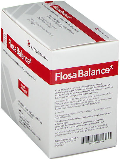 Nahrungsergänzungsmittel, Recordati Pharma, Flosa Balance, Präbiotische Verdauungsfaser, 30 Beutel