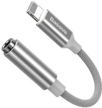 Baseus Convertor Fulgerul masculin în 3.5mm feminin Alb (CALL3-02)