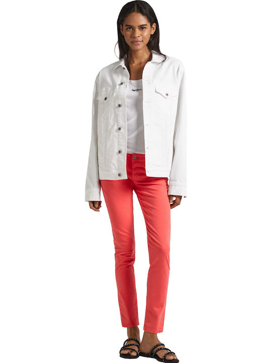 Women's Jean Pants in Skinny Fit Red