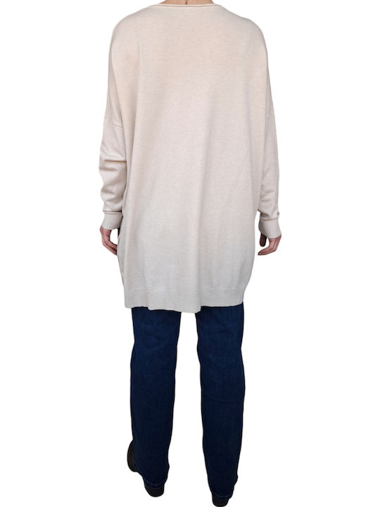 Remix Women's Tunic Dress Long Sleeve Ecru