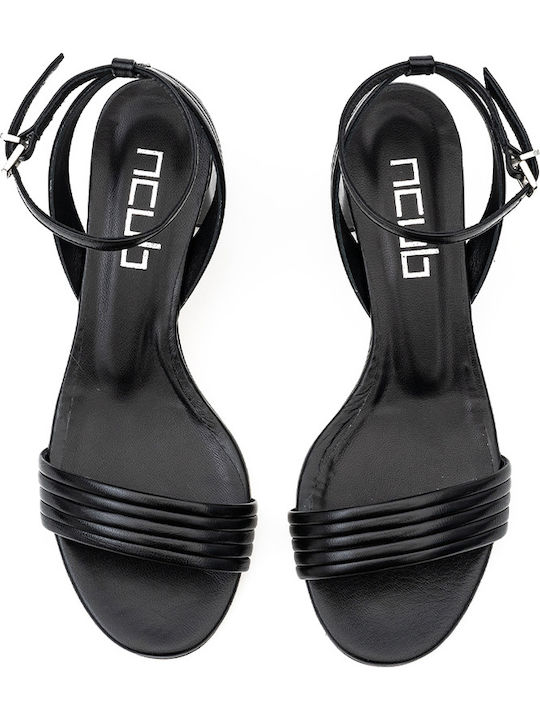 Leather Sandals Black