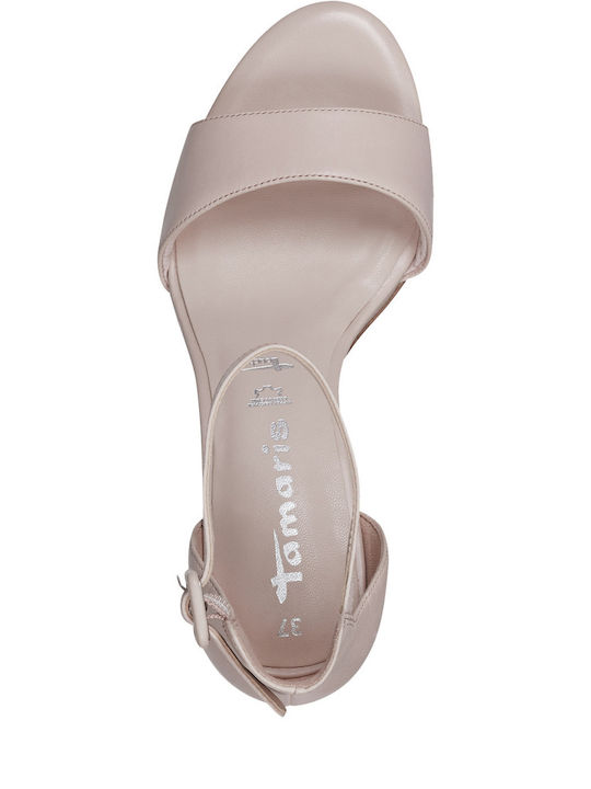 Leather Sandals Beige