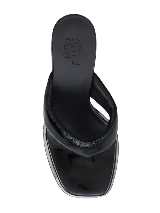Patent Leather Women's Sandals Black