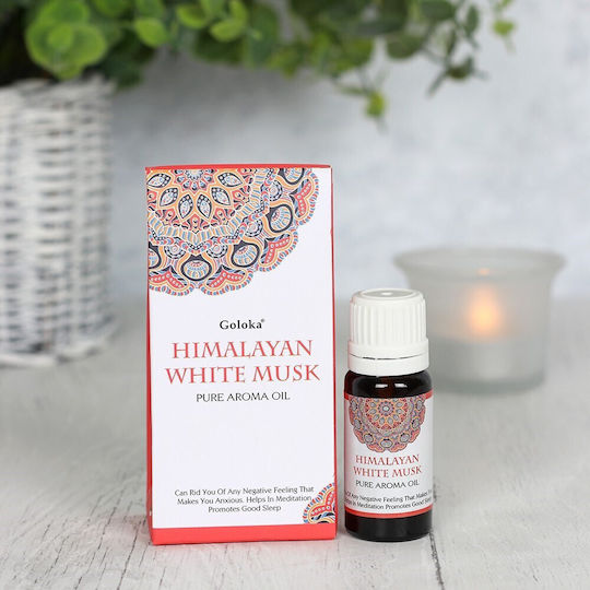 Goloka Himalayan Aromatic Oil White Musk 10ml 1pcs EAS-89060