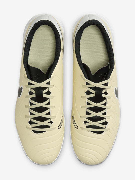 Nike Tiempo Legend 10 Club Football Shoes with Molded Cleats Lemonade / Metallic Gold Coin / Black