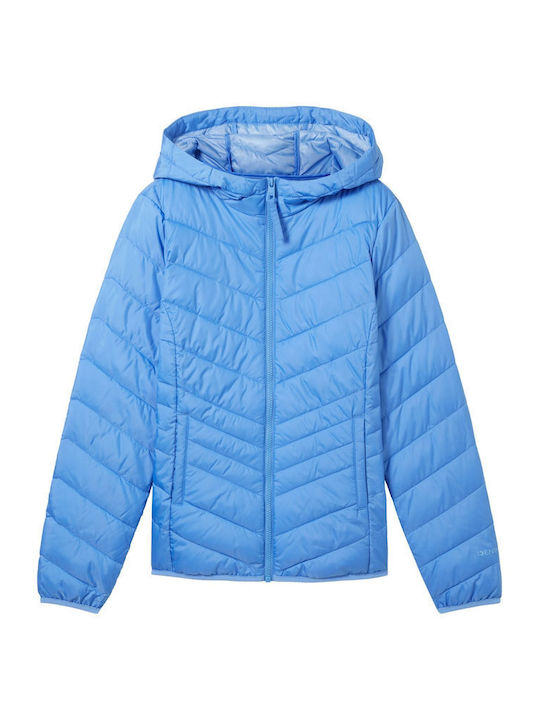 Scurtă Jachetă de femei Puffer Albastru
