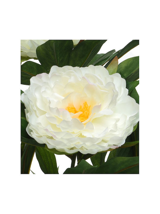 Kaemingk Artificial Plant in Small Pot Peony White 1pcs