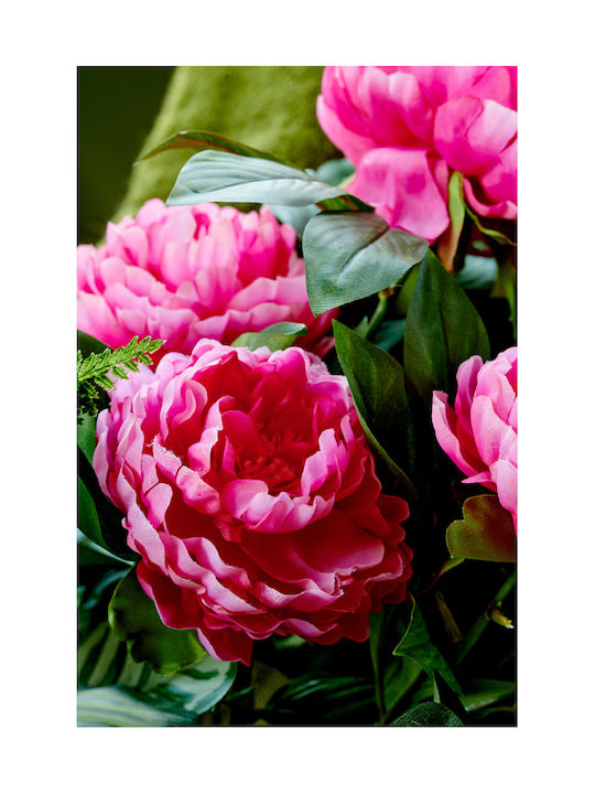 Kaemingk Plantă Artificială în Ghiveci Mic Peony Pink 1buc