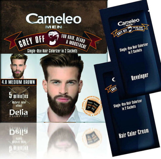 Delia Cosmetics Cameleo Men Hair Dye No Ammonia 3.0 Dark Brown 15ml