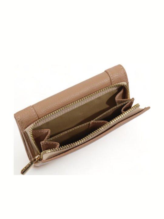 Small Leather Women's Wallet with RFID Nude