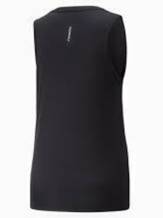 Puma Women's Athletic Blouse Sleeveless Fast Drying Black