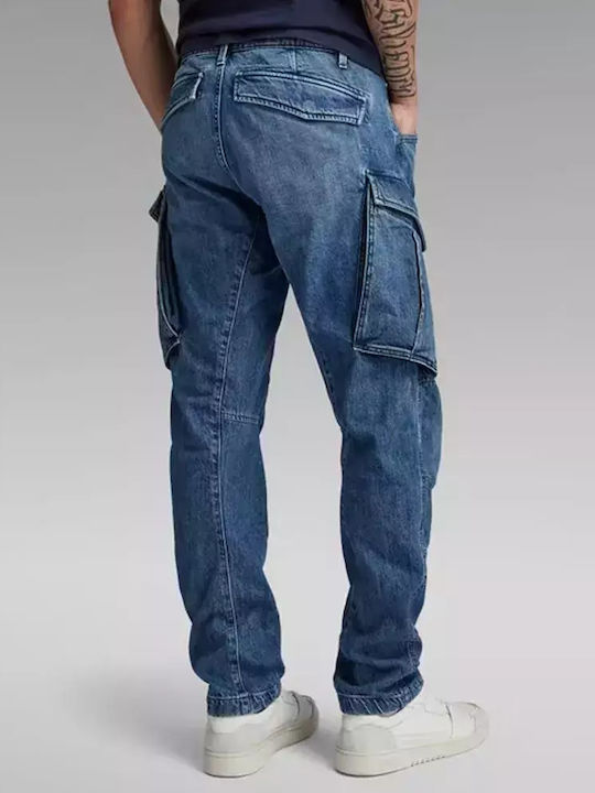 G-Star Raw Zip 3d Pantaloni de Bărbați din Jean în Croială Normală Faded Cliffside Blue