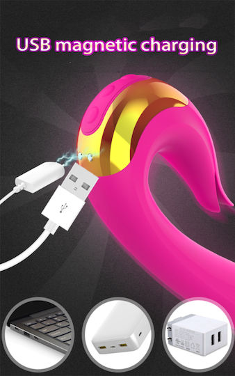 La Lolita Amsterdam Vibrator Spear Iepurele Violet 20cm