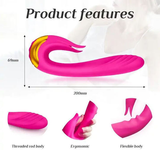 La Lolita Amsterdam Vibrator Spear Iepurele Violet 20cm