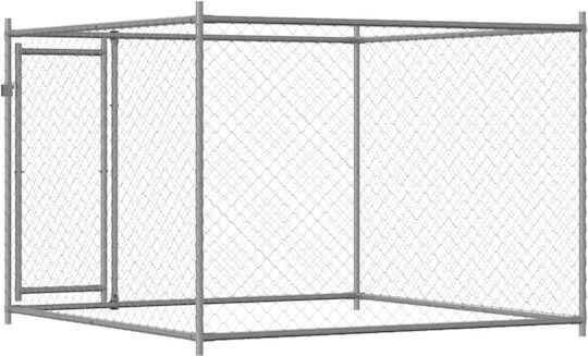 vidaXL Metallisches Hundepark 200x200x150cm Grau