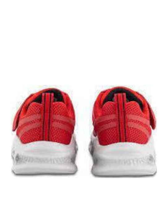 Meteor Kinder Sneakers mit Klettverschluss & Lichtern Rot