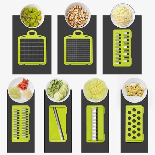 Premium Grater for Fruits & Vegetables Made of Stainless Steel with Container