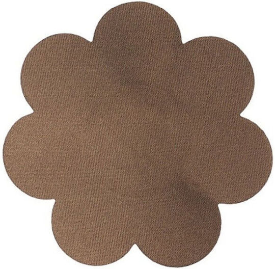 Bye Bra Körperklebeband 5m x 6,5 cm + 3 Paar Satin-Nippelabdeckungen Dunkelbraun