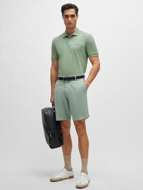Pallas Polo Herrenbluse Kurzarm Grüne