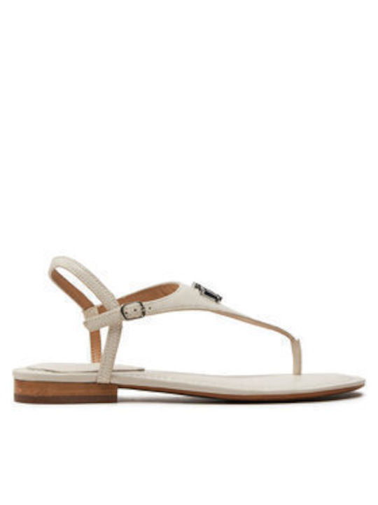 Ralph Lauren Women's Flat Sandals in White Color