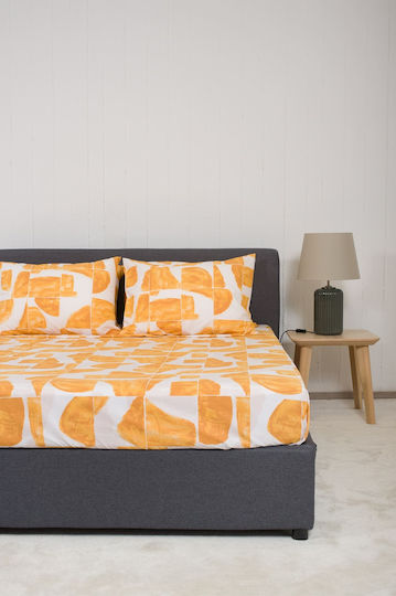 Viokarpet Sheet Sets King Size 270x280cm. Nordic 855 Malmo Gold 4pcs