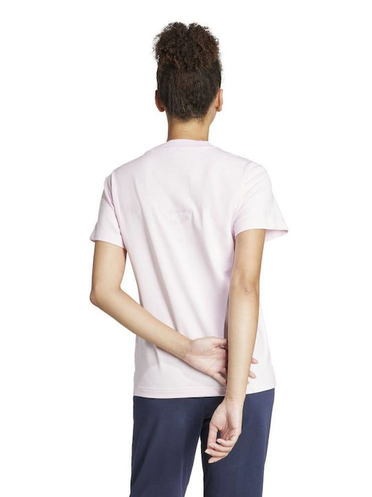 Adidas Γυναικείο T-shirt Ροζ