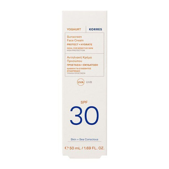 Korres Yoghurt Слънцезащитен Крем За Лице SPF30 50ml