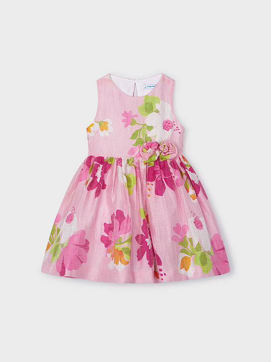 Mayoral Kids Dress Sleeveless Pink