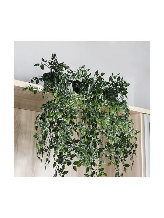 Dekorative künstliche Pflanze Grün 90cm 3Stück