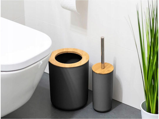 Aria Trade Badezimmerzubehör-Set Kunststoff Schwarz 6 Stück