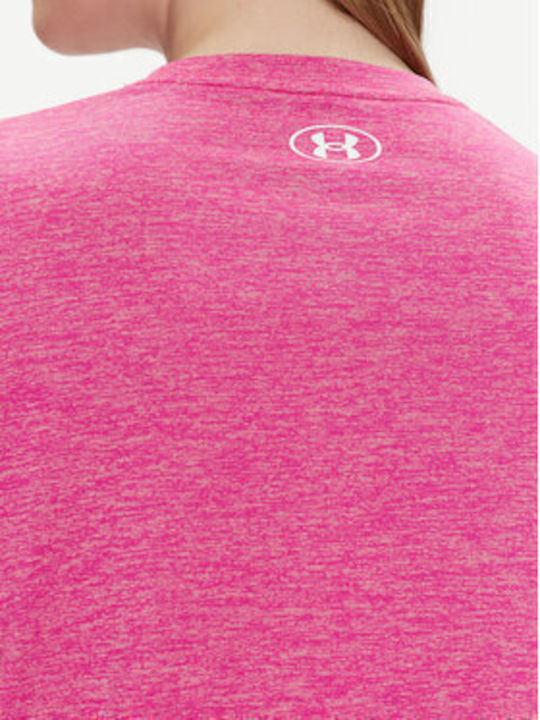 Under Armour Γυναικείο Αθλητικό T-shirt Ροζ