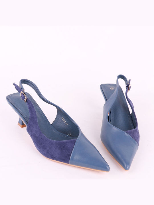 Alta Moda Pointed Toe Blue Heels