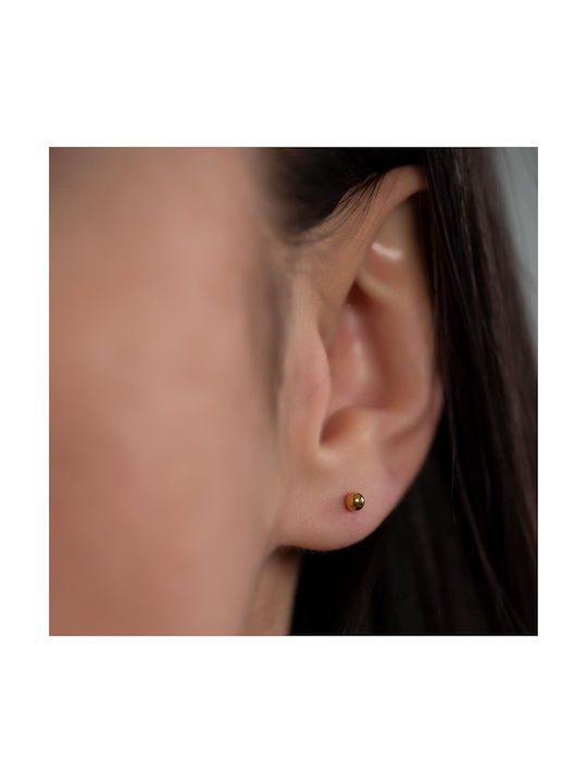 Piercing.gr Single Earring Bar made of Steel Gold-plated