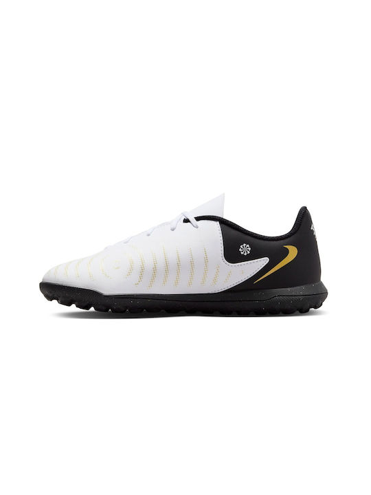 Nike Papuci de fotbal pentru copii Jr Phantom Gx Ii Club Tf cu grătar Albe